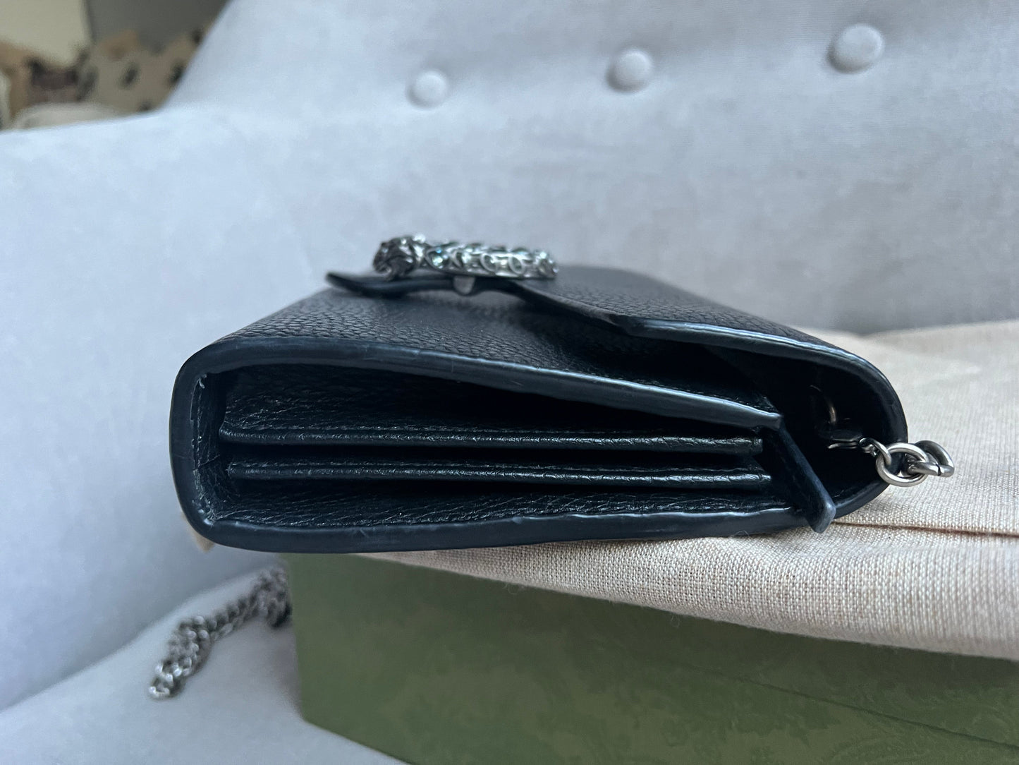 Gucci Dionysus Black Mini Chain Bag