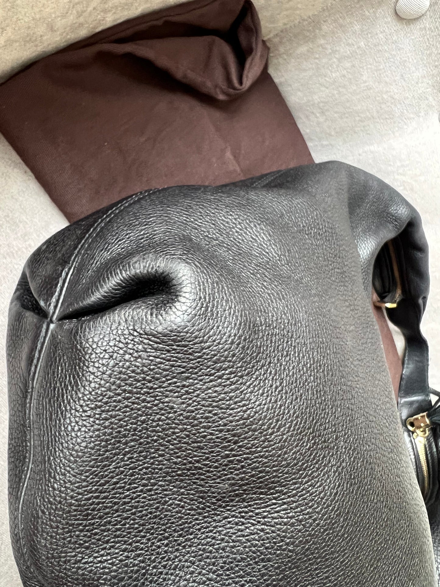 Gucci Soho Large Hobo in Black Pebbled Calfskin
