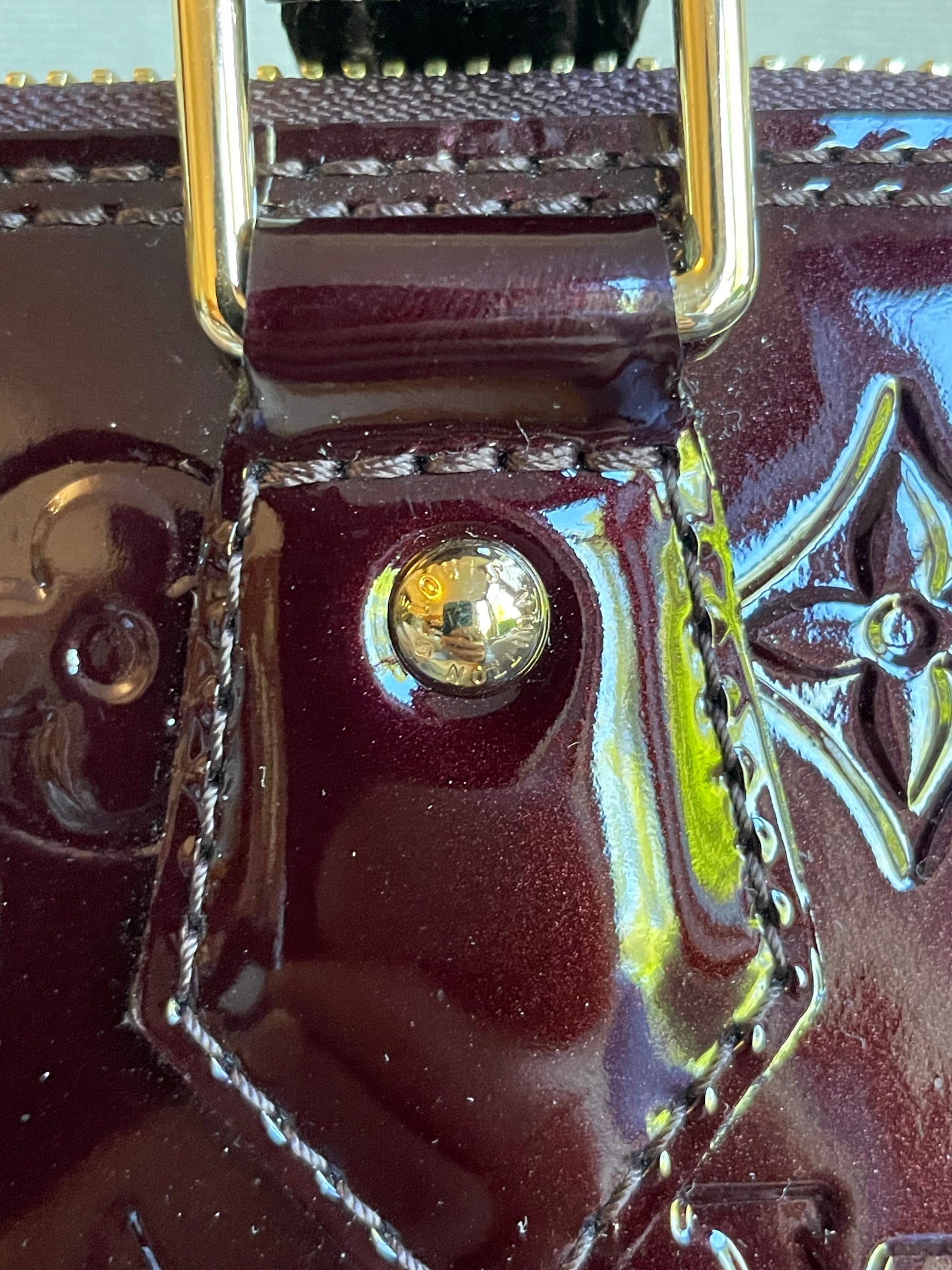 Louis Vuitton Alma Amarante Monogram Vernis