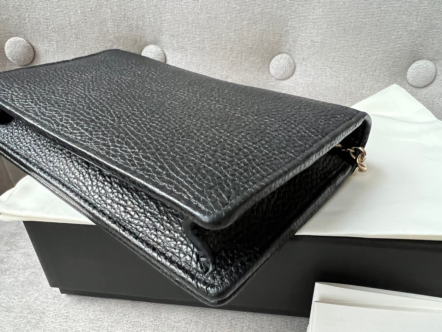 Gucci Black Soho Chain Wallet