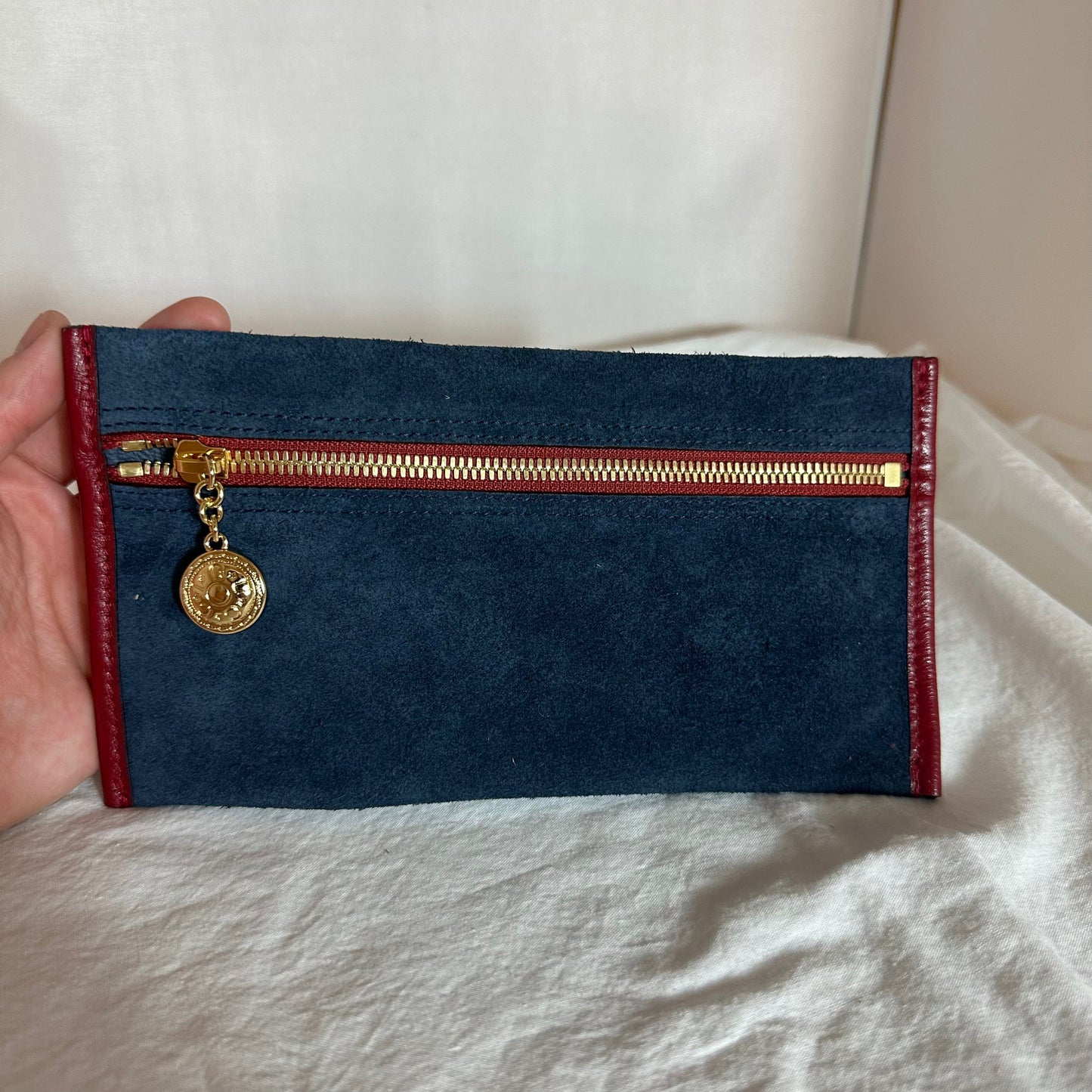 Gucci Rajah Suede Large Tote Bag in Blue