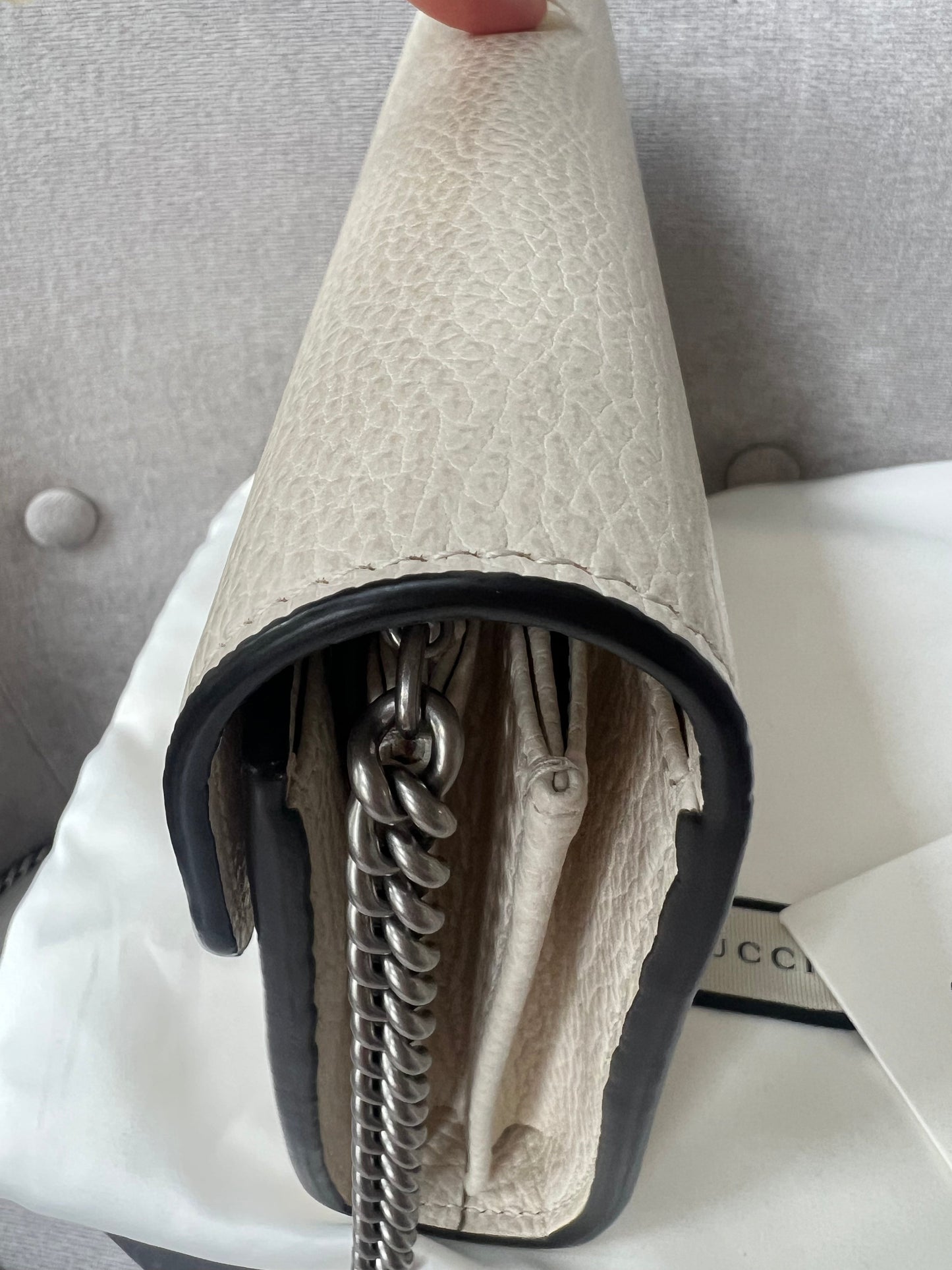 Gucci Dionysus White Mini Chain Bag (RRP £1340)