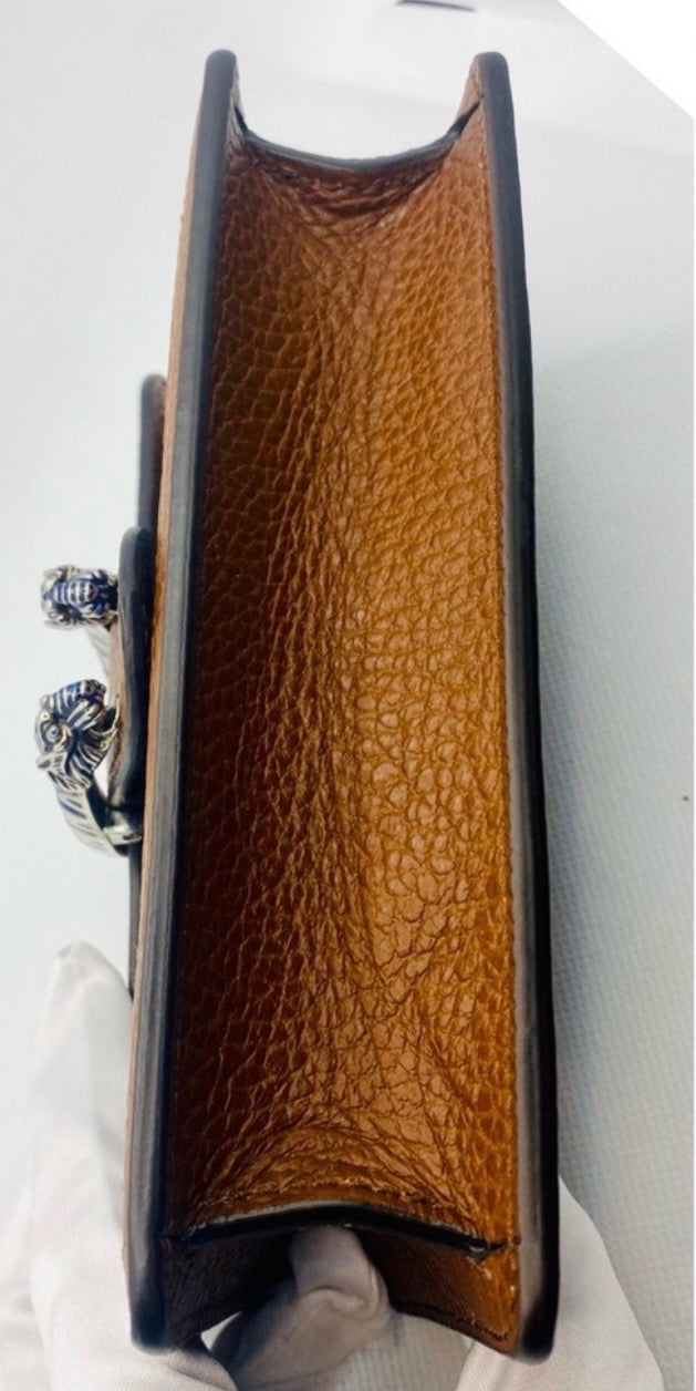 Gucci Super Mini Dionysus Shoulder Bag in GG Blue Denim