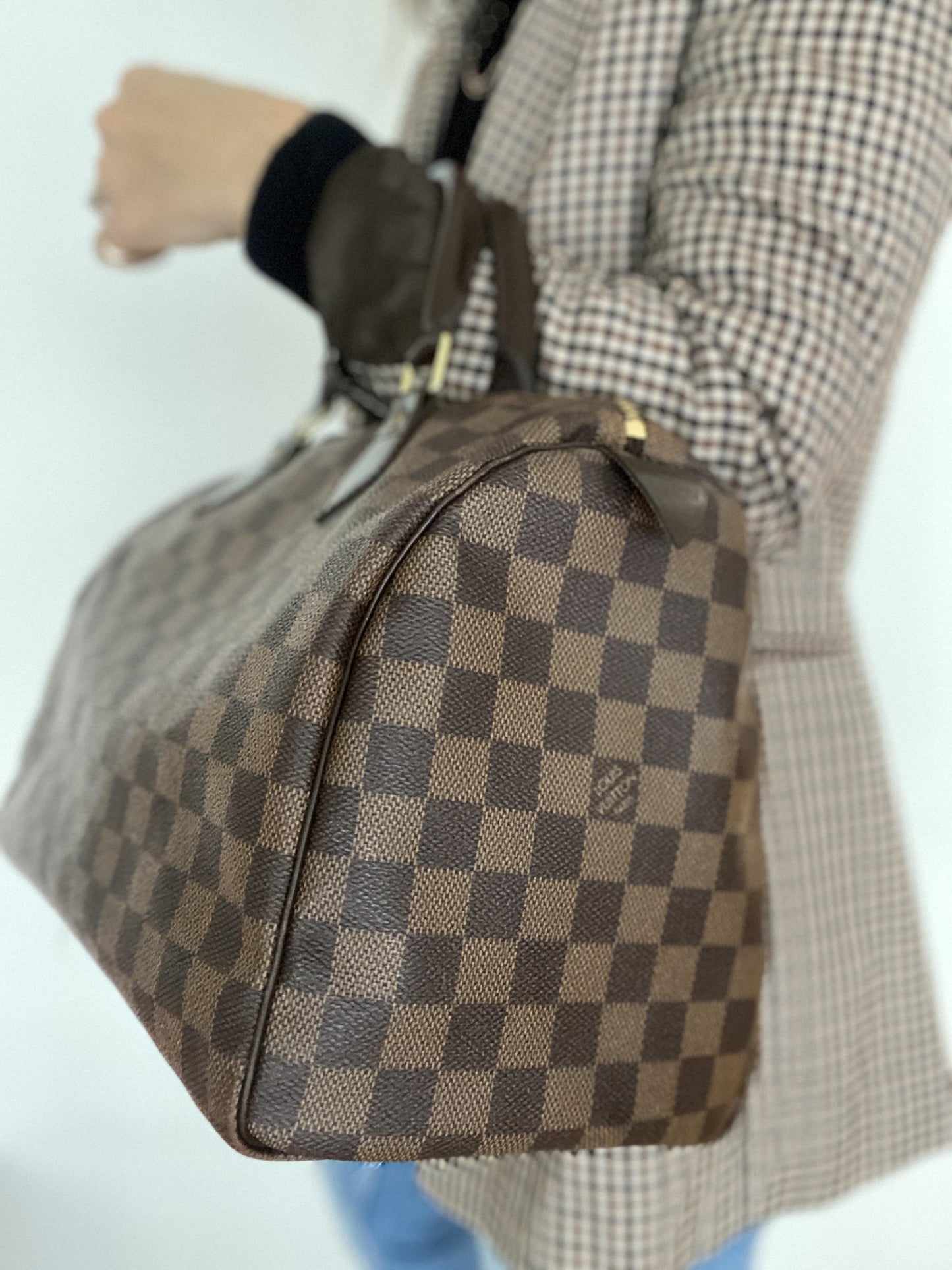 LOUIS VUITTON DAMIER EBENE CANVAS SPEEDY 30 BAG