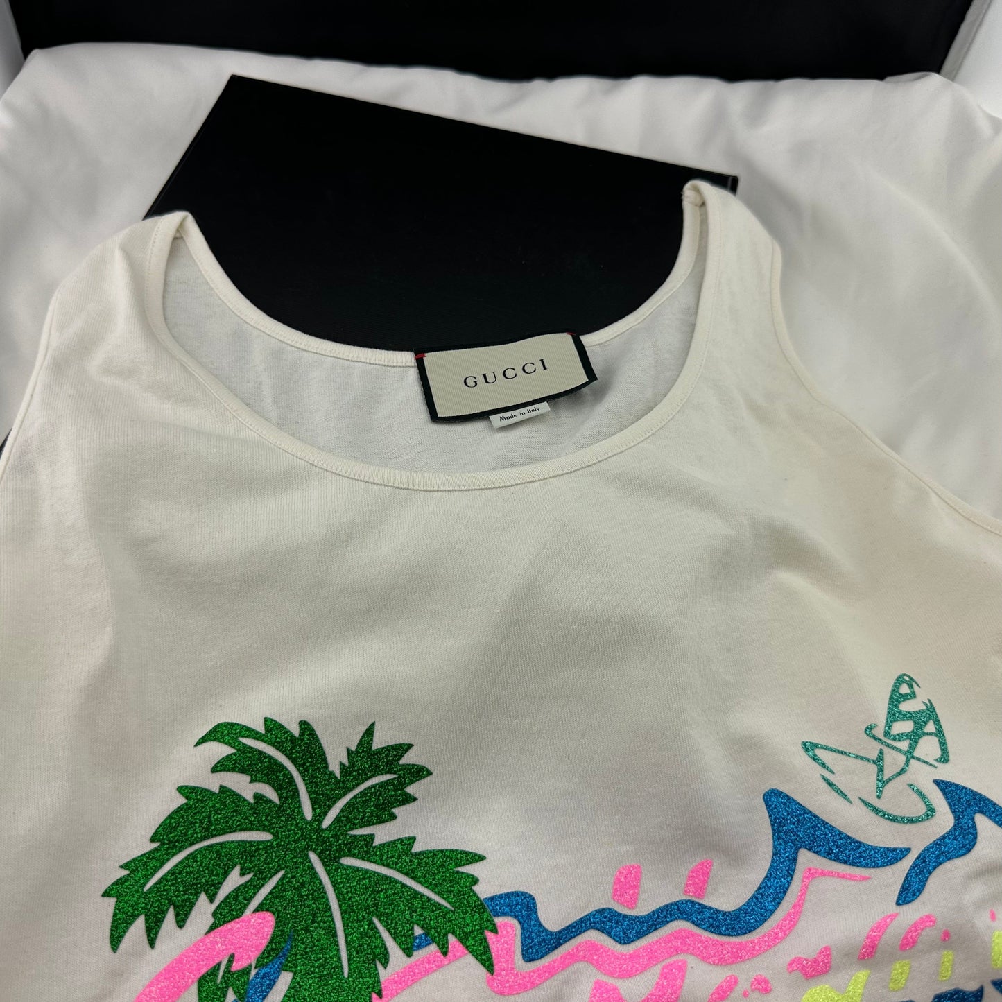 Gucci Hawaii Print Tank Top