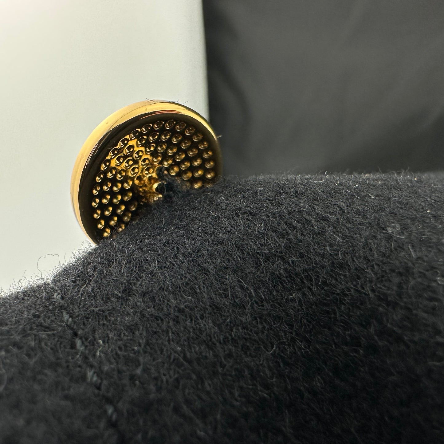 Gucci Black Wool Coat with Interlocking GG Buttons