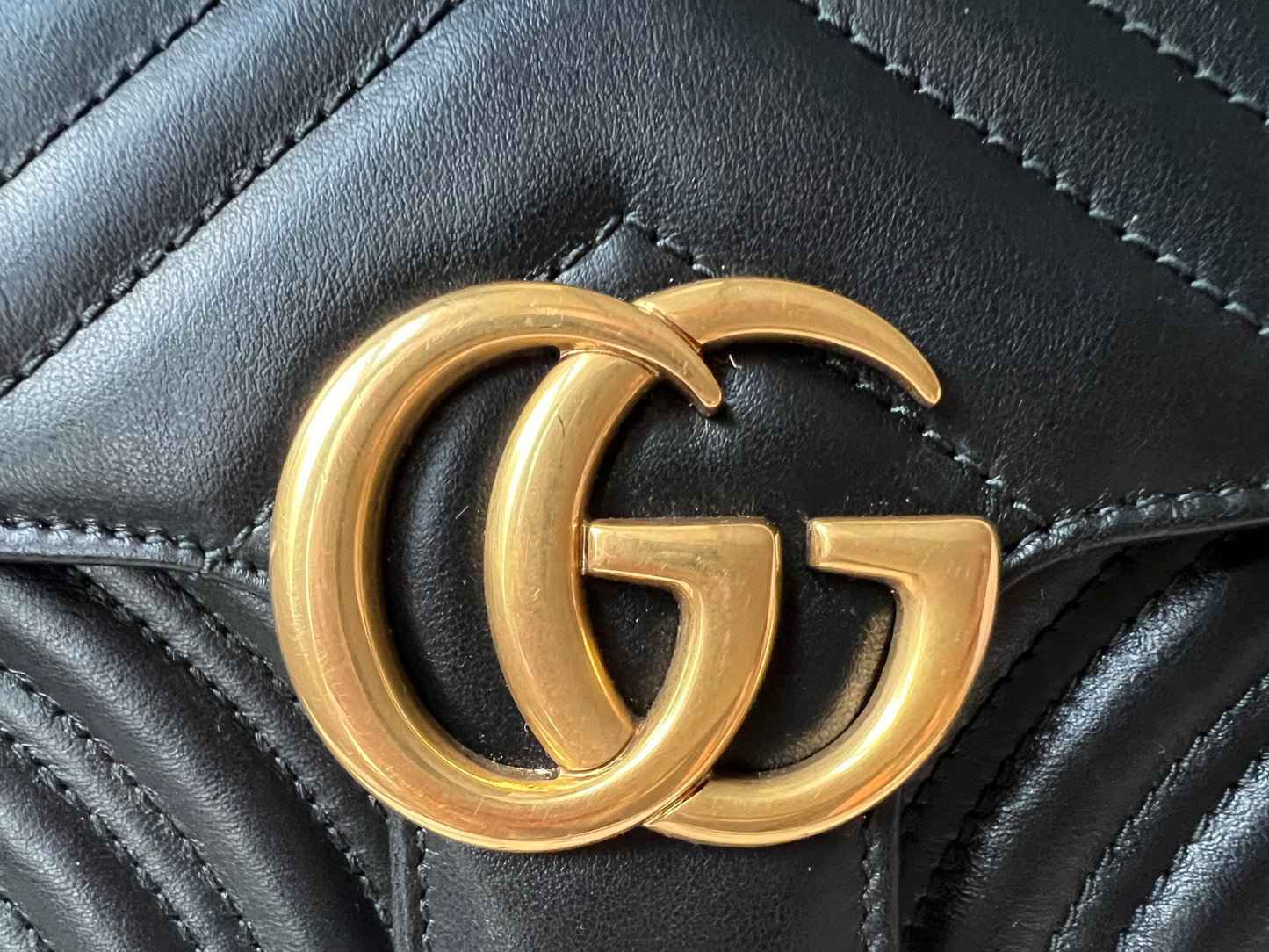 Gucci GG Black Marmont Mini Shoulder Bag