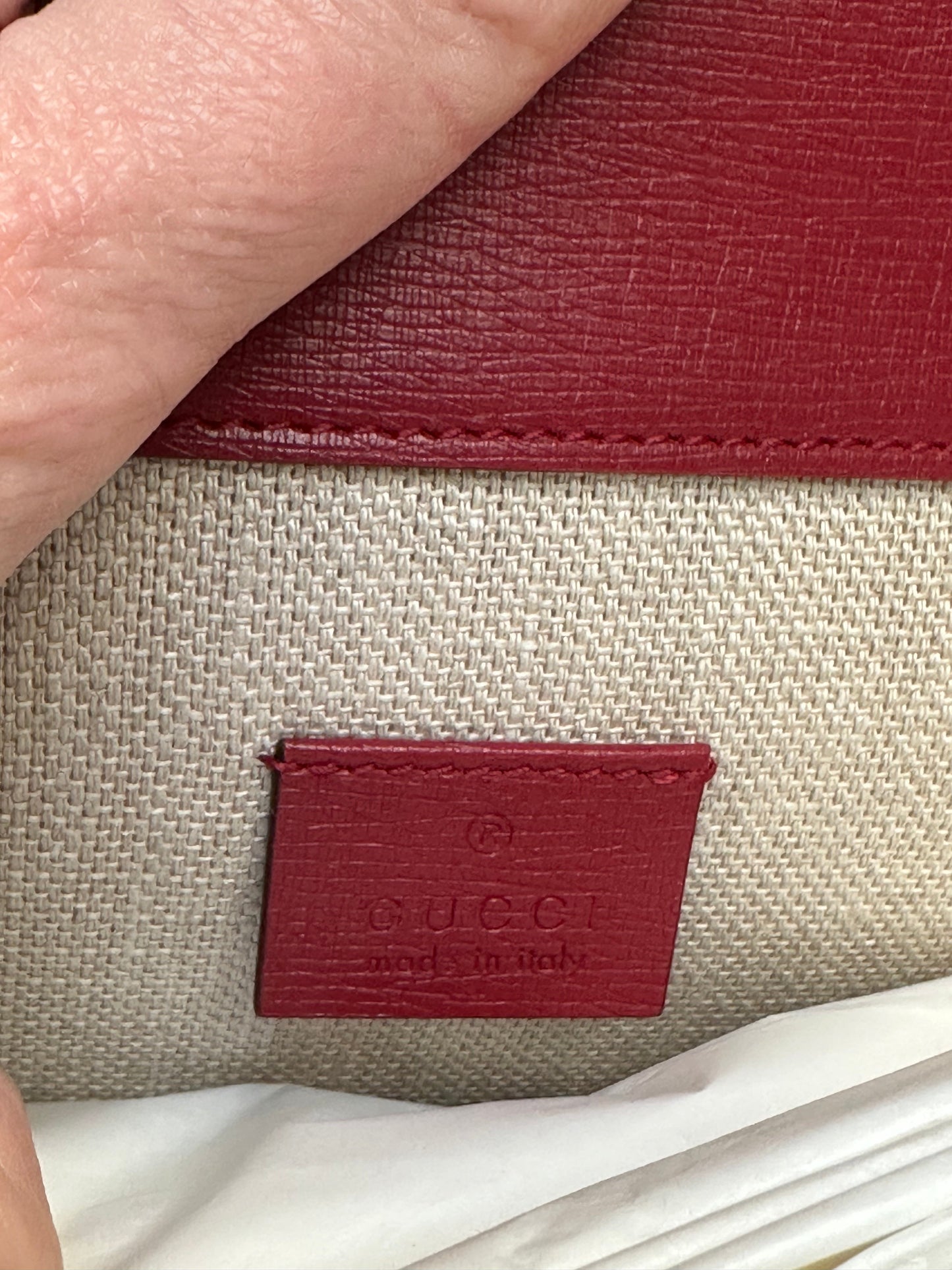 Gucci Large Dionysus Blooms Leather Shoulder Bag in Red