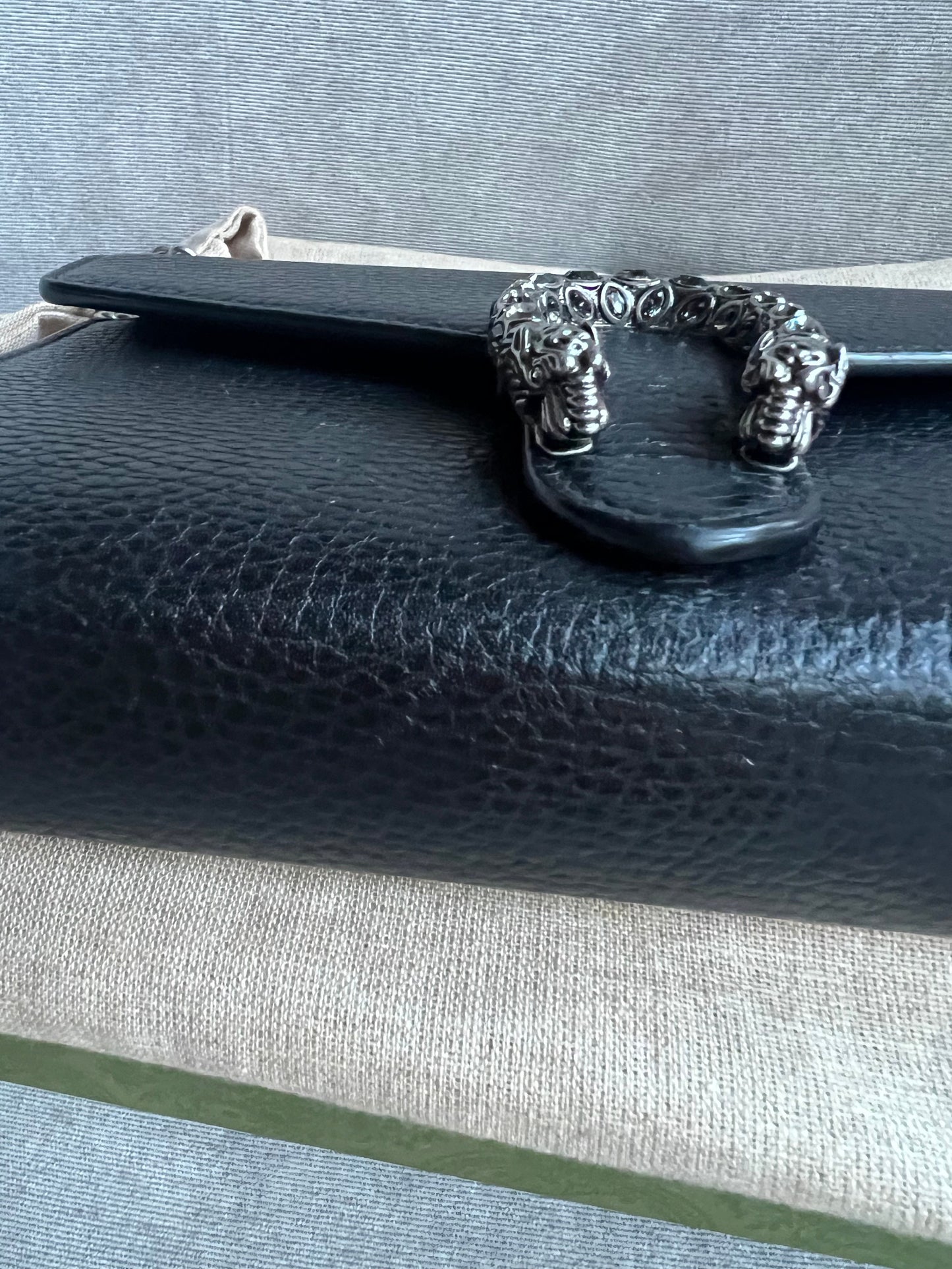 Gucci Dionysus Black Mini Chain Bag