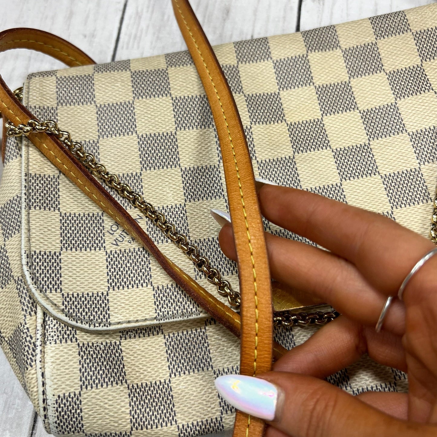 Damier Azur Favorite By Louis Vuitton  Size: Small