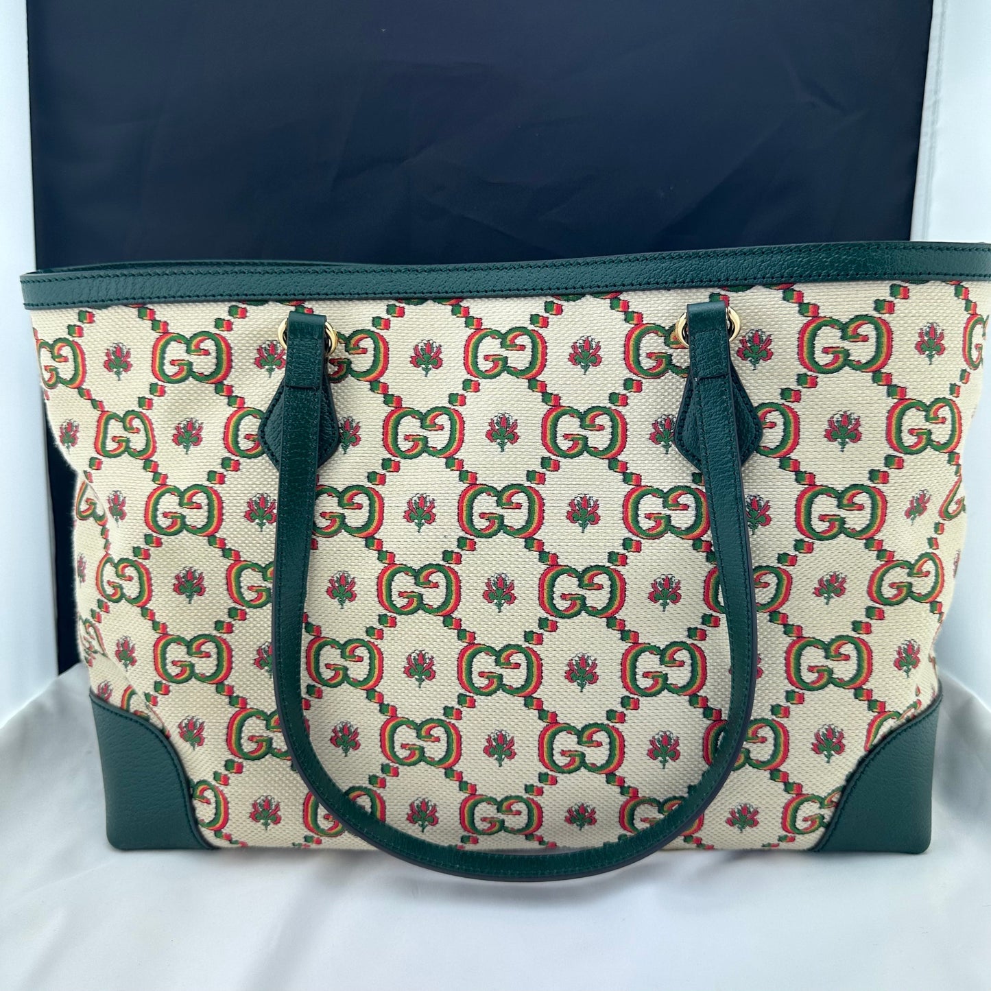 Gucci Ophidia Centennial GG Flower Canvas Medium Tote Bag