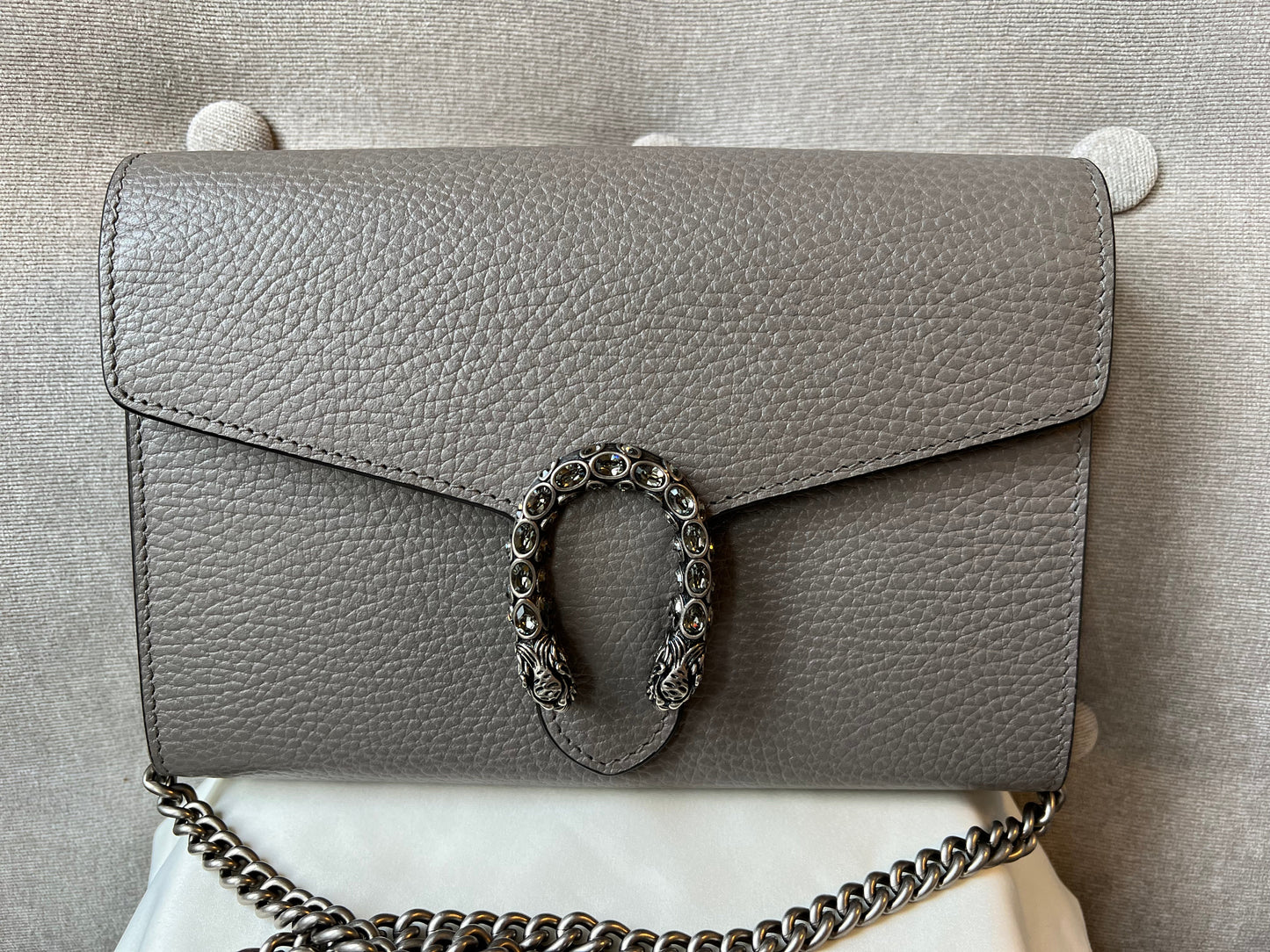 Gucci Dionysus Grey Mini Chain Bag (RRP £1340)