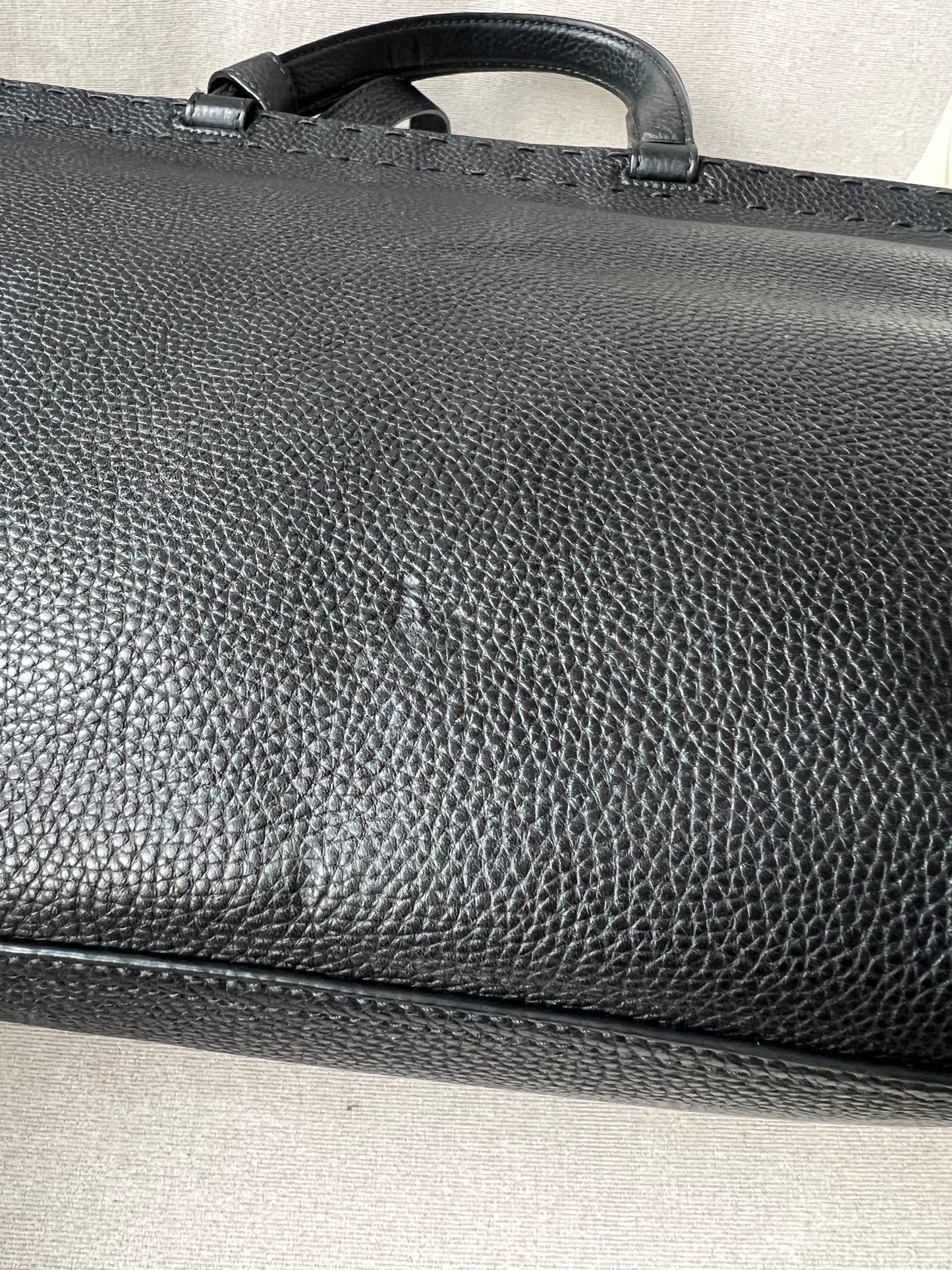 Gucci GG Black Marmont Medium Top Handle Bag