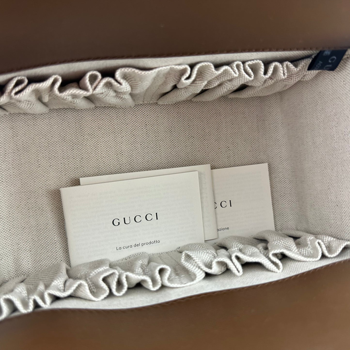 Gucci Horsebit 1955 GG Mini Top Handle Bag in Brown