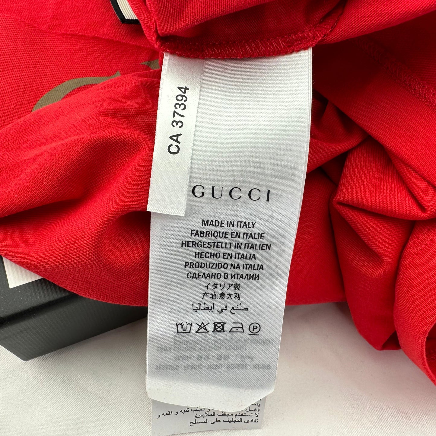 Gucci Vintage Logo Print Red Tank Top
