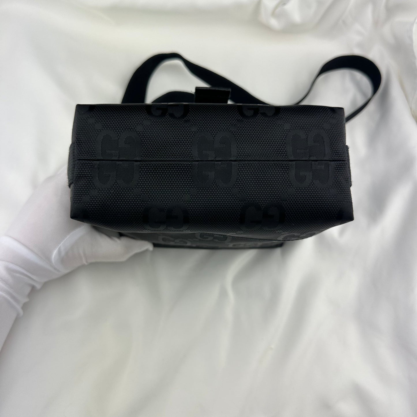 Gucci Off the Grid GG Nylon Messenger Bag in Black