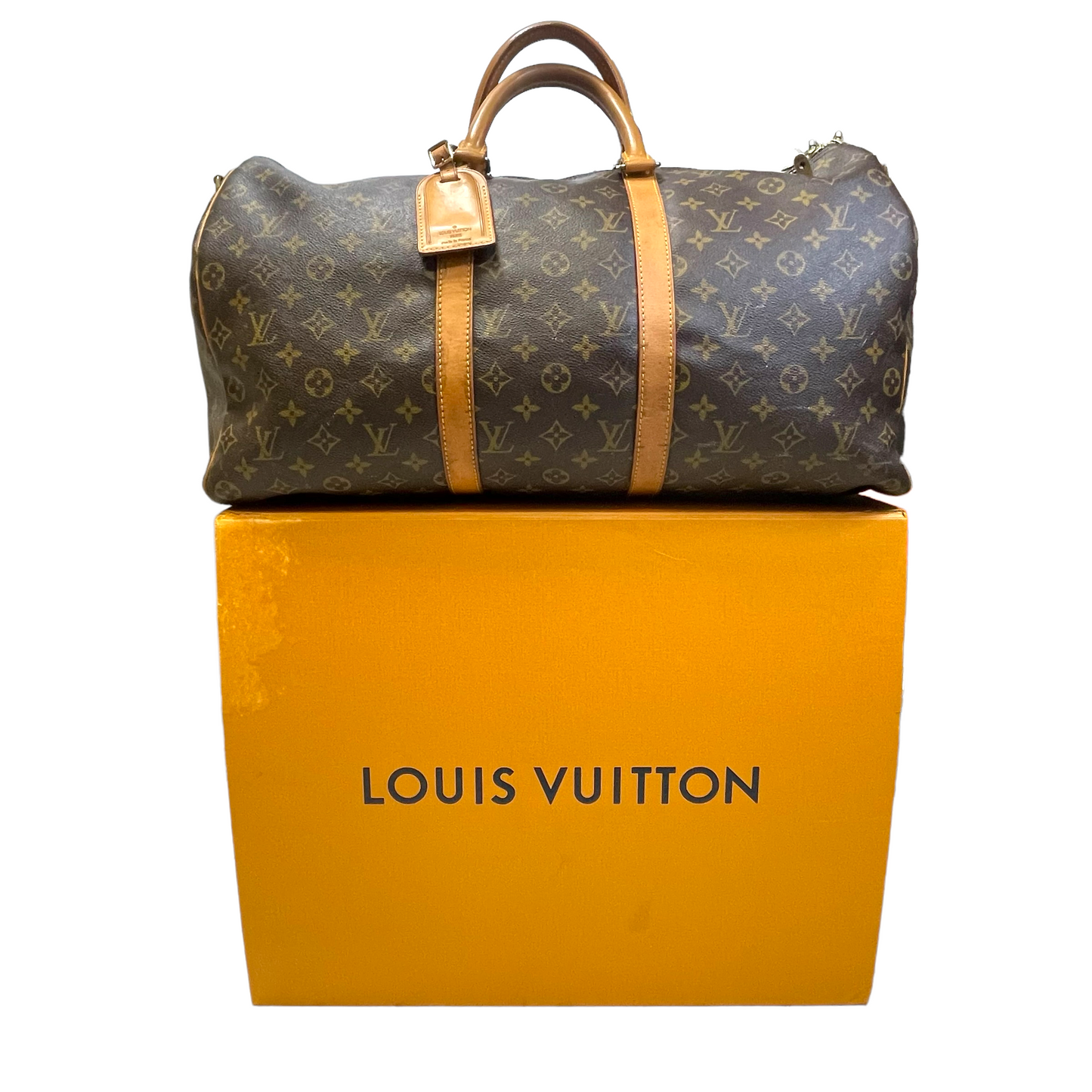 Keepall 50 Monogram Canvas Designer By Louis Vuitton  Size: Large