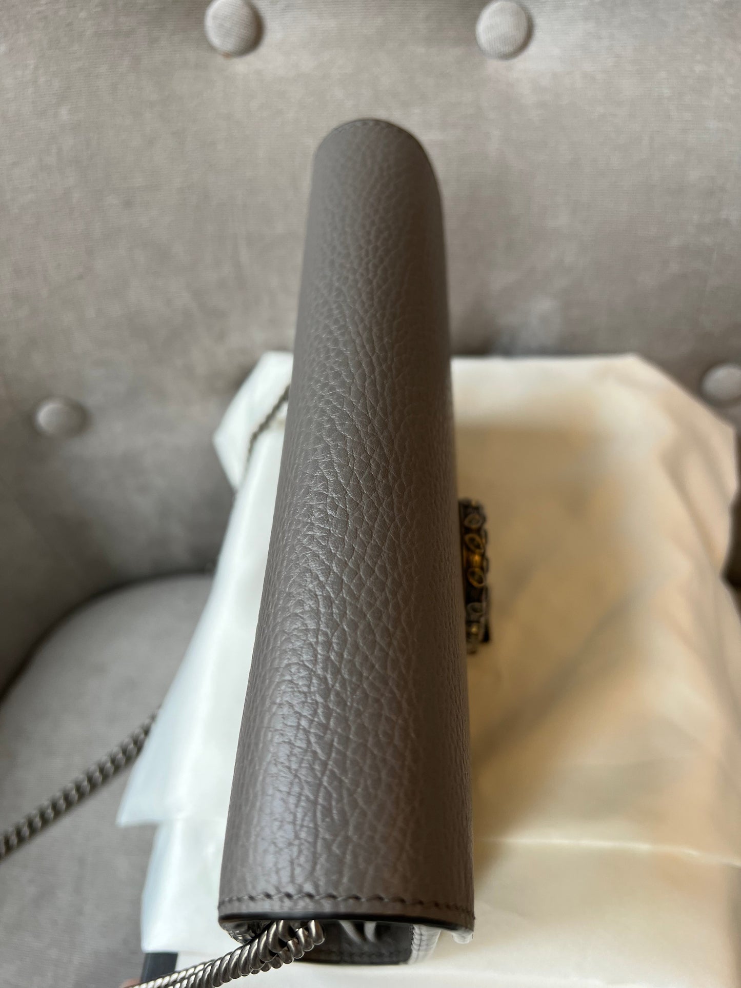Gucci Dionysus Grey Mini Chain Bag (RRP £1340)