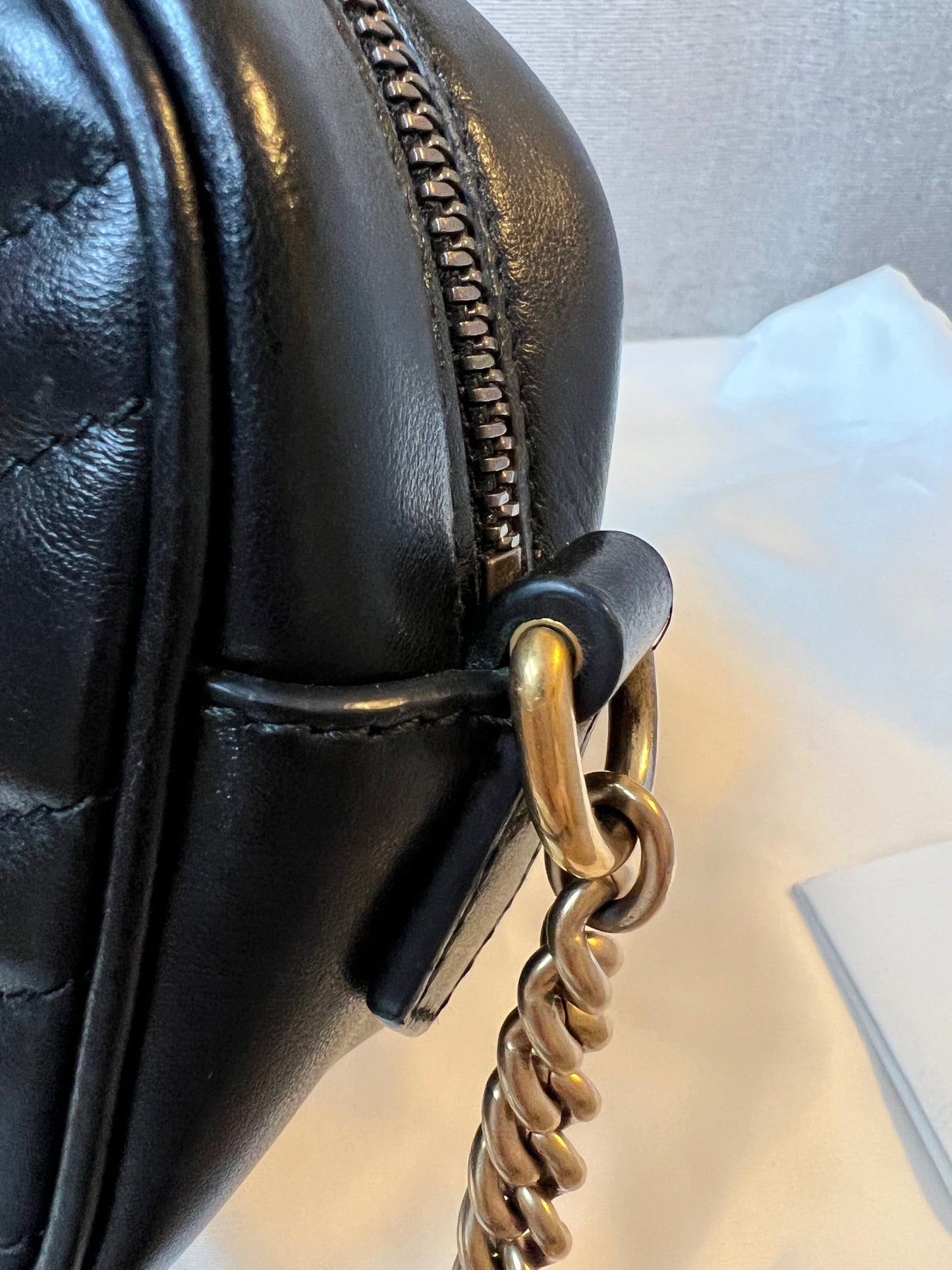 Gucci GG Black Marmont Mini Shoulder Bag (RRP £1,160)
