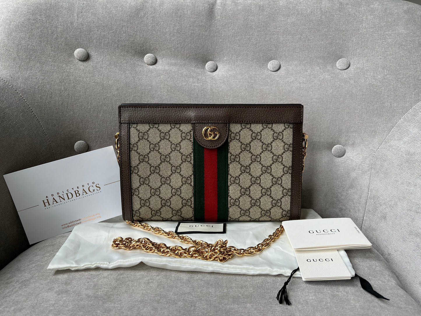 Gucci Supreme Ophidia Small Shoulder Bag (RRP £1470)