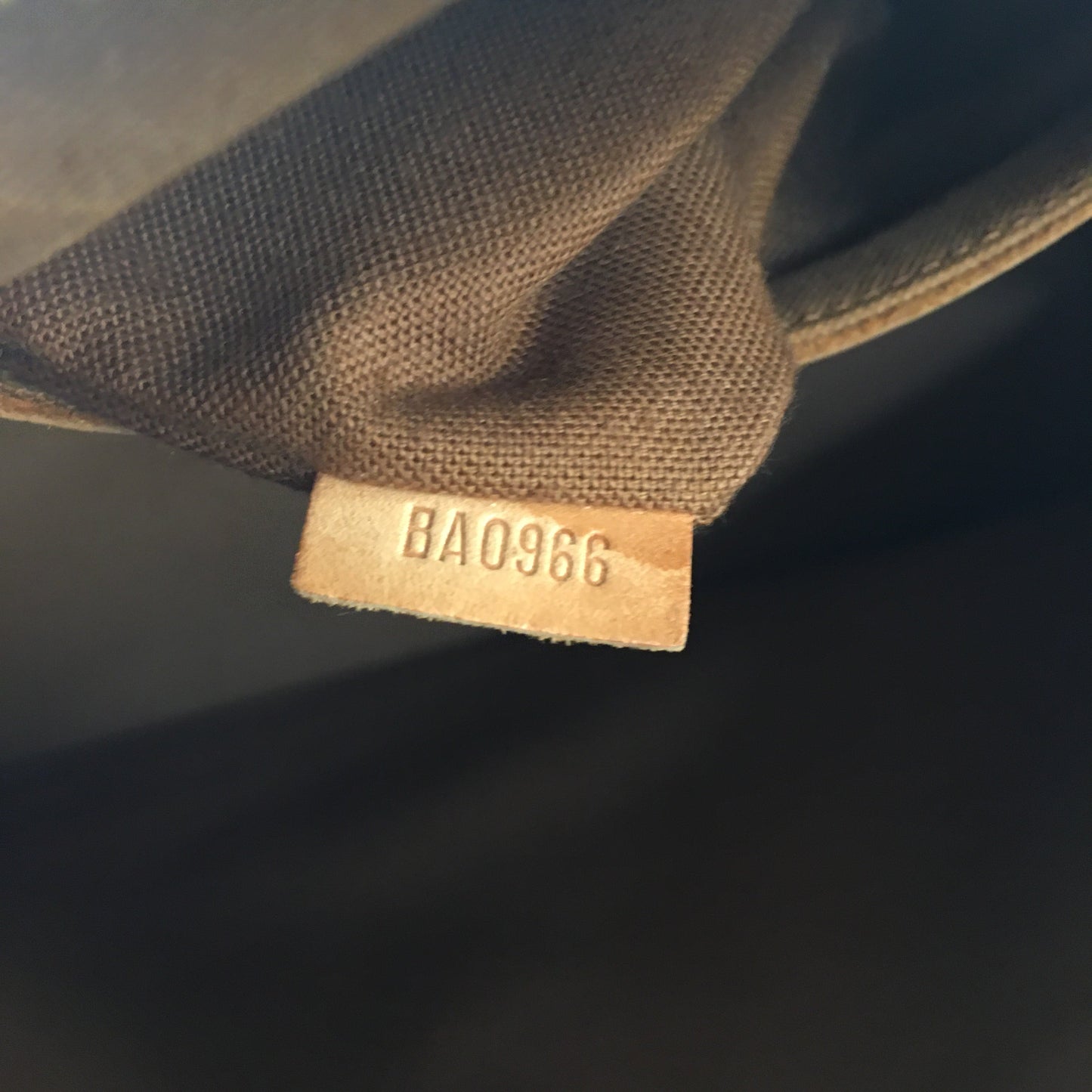 LOUIS VUITTON Alma Handbag in Brown Canvas