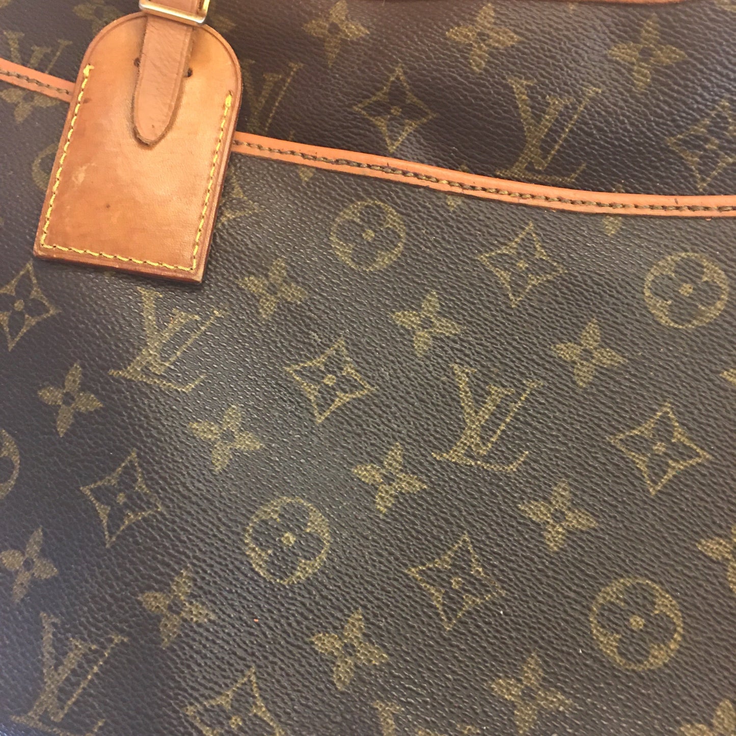LOUIS VUITTON Deauville Handbag in Brown Canvas