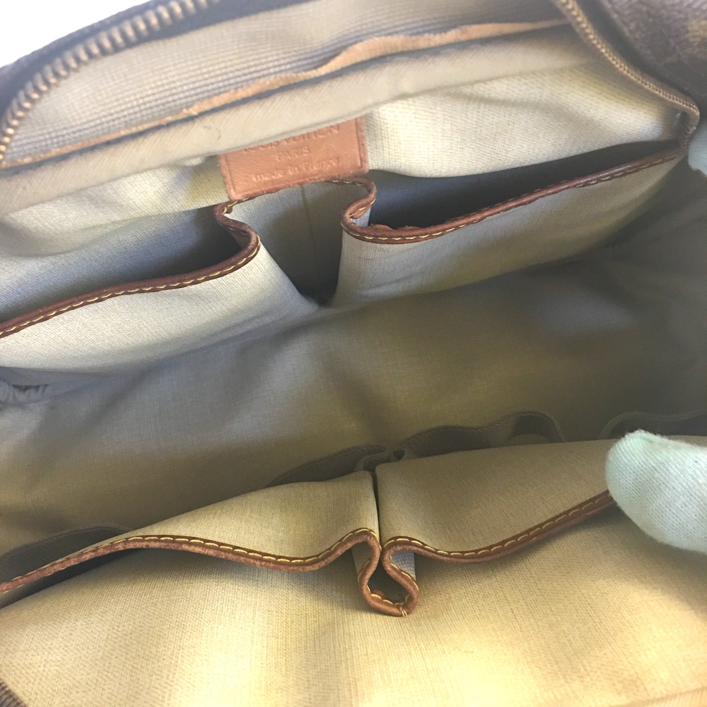 LOUIS VUITTON Deauville Handbag in Brown Canvas