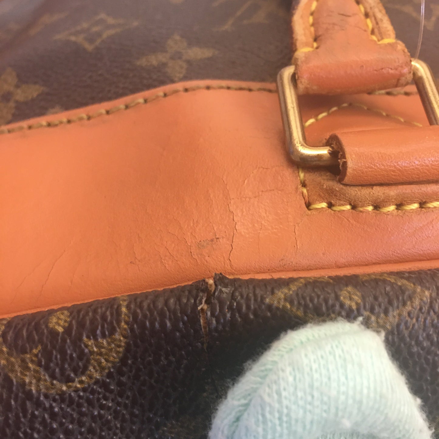 LOUIS VUITTON Deauville Handbag in Brown Canvas