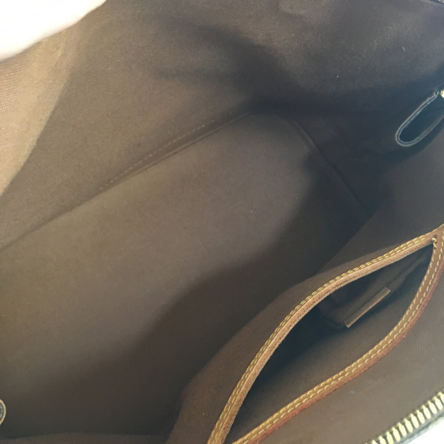 LOUIS VUITTON Alma Handbag in Brown Canvas