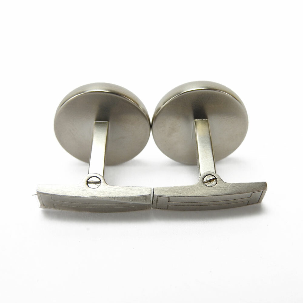 HERMES cuffs Steel, Canvas Silver
