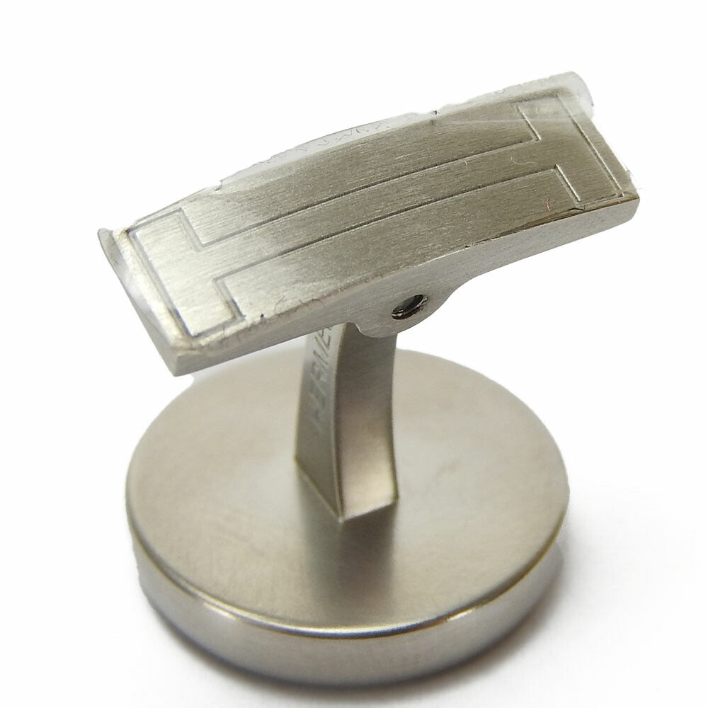 HERMES cuffs Steel, Canvas Silver