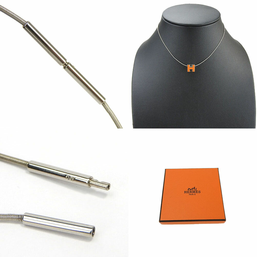 HERMES Necklace metal Silver
