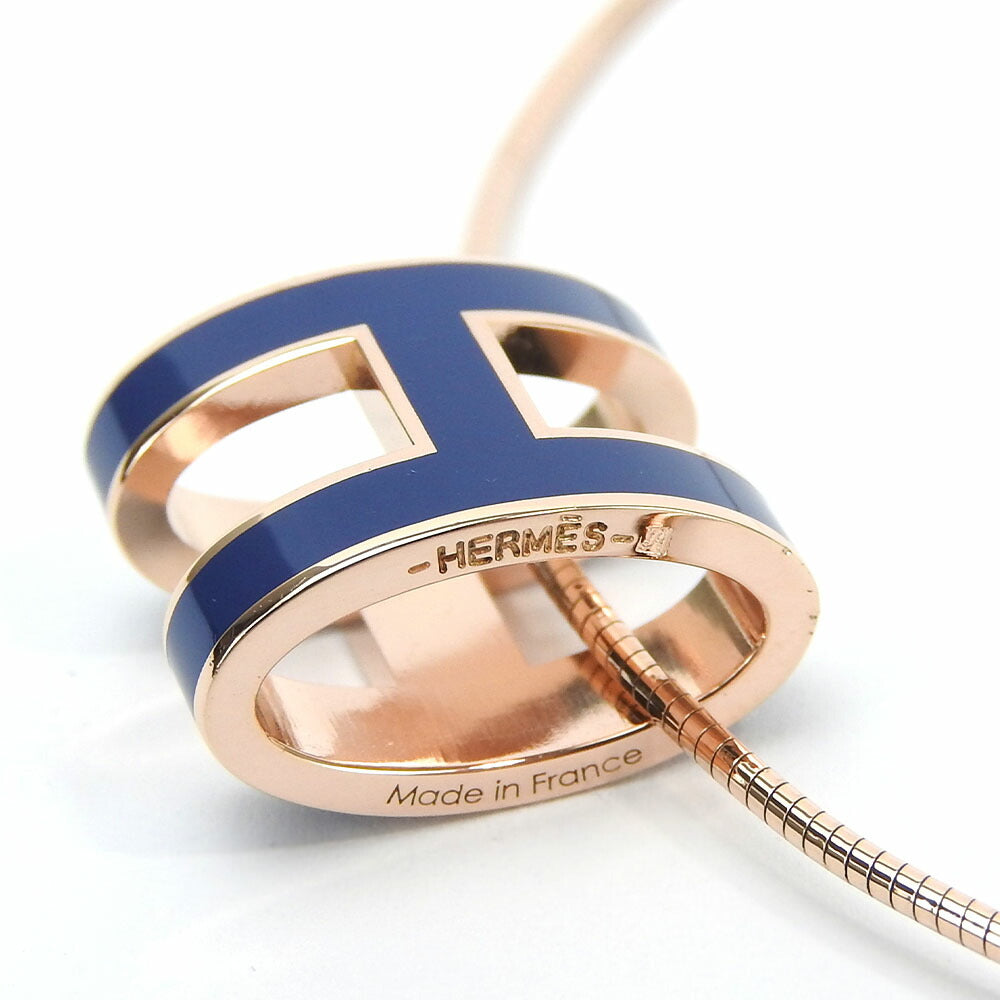HERMES Necklace Silver925 Pink gold Pop ash
