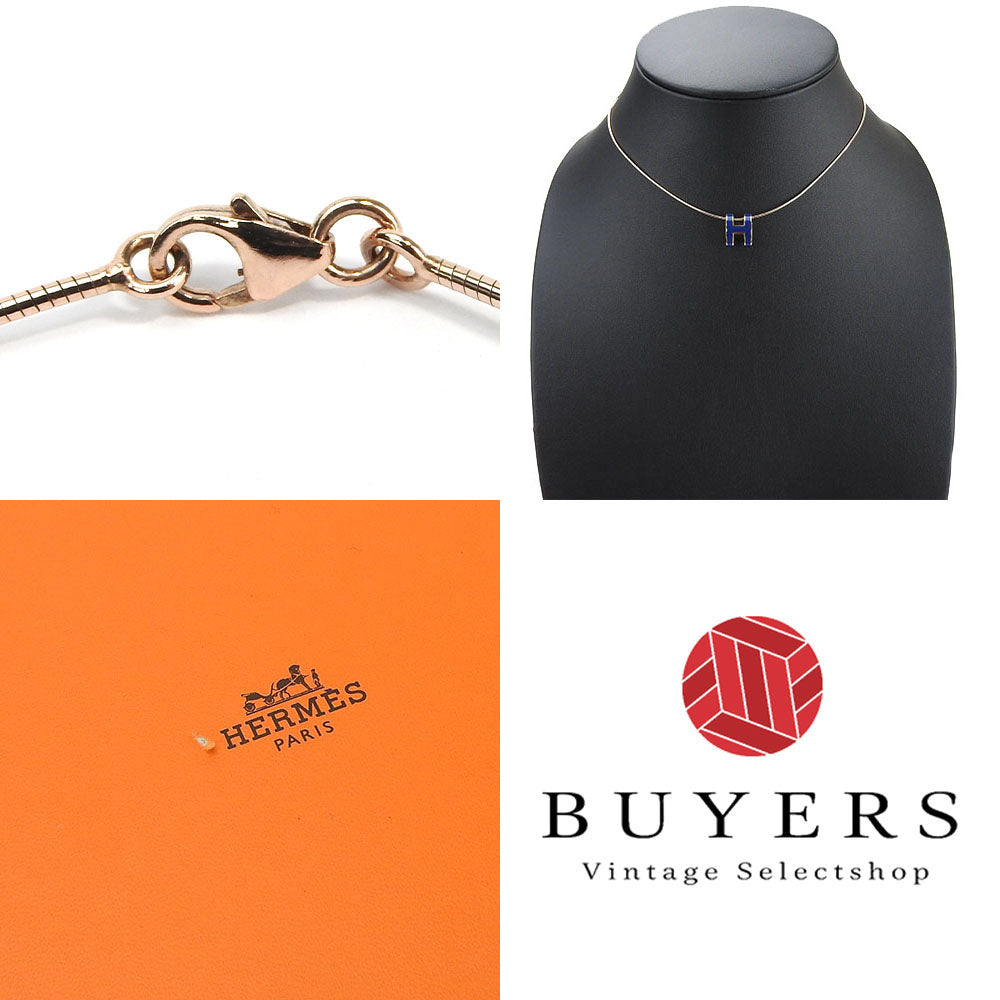 HERMES Necklace Silver925 Pink gold Pop ash