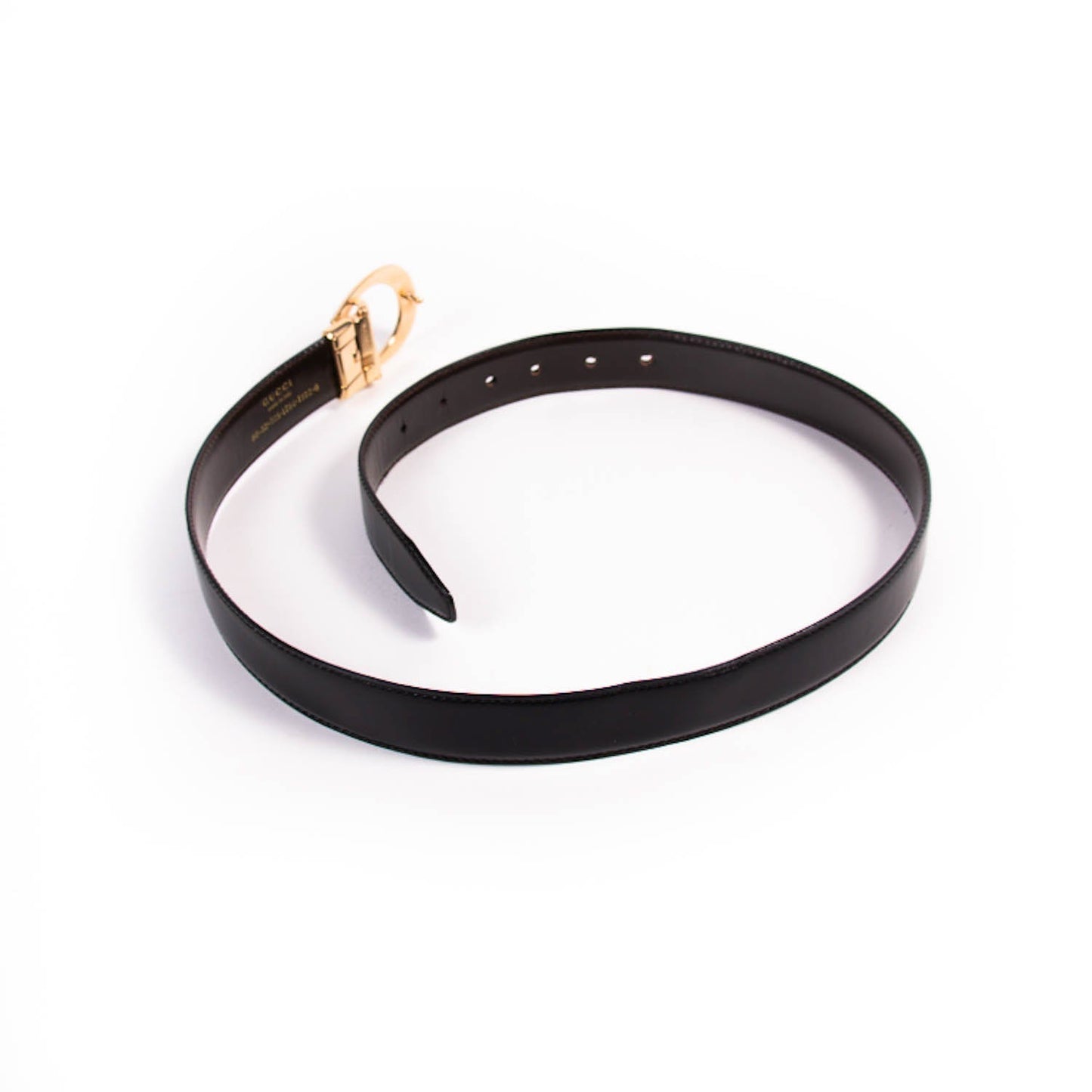 Gucci G Logo Leather Belt