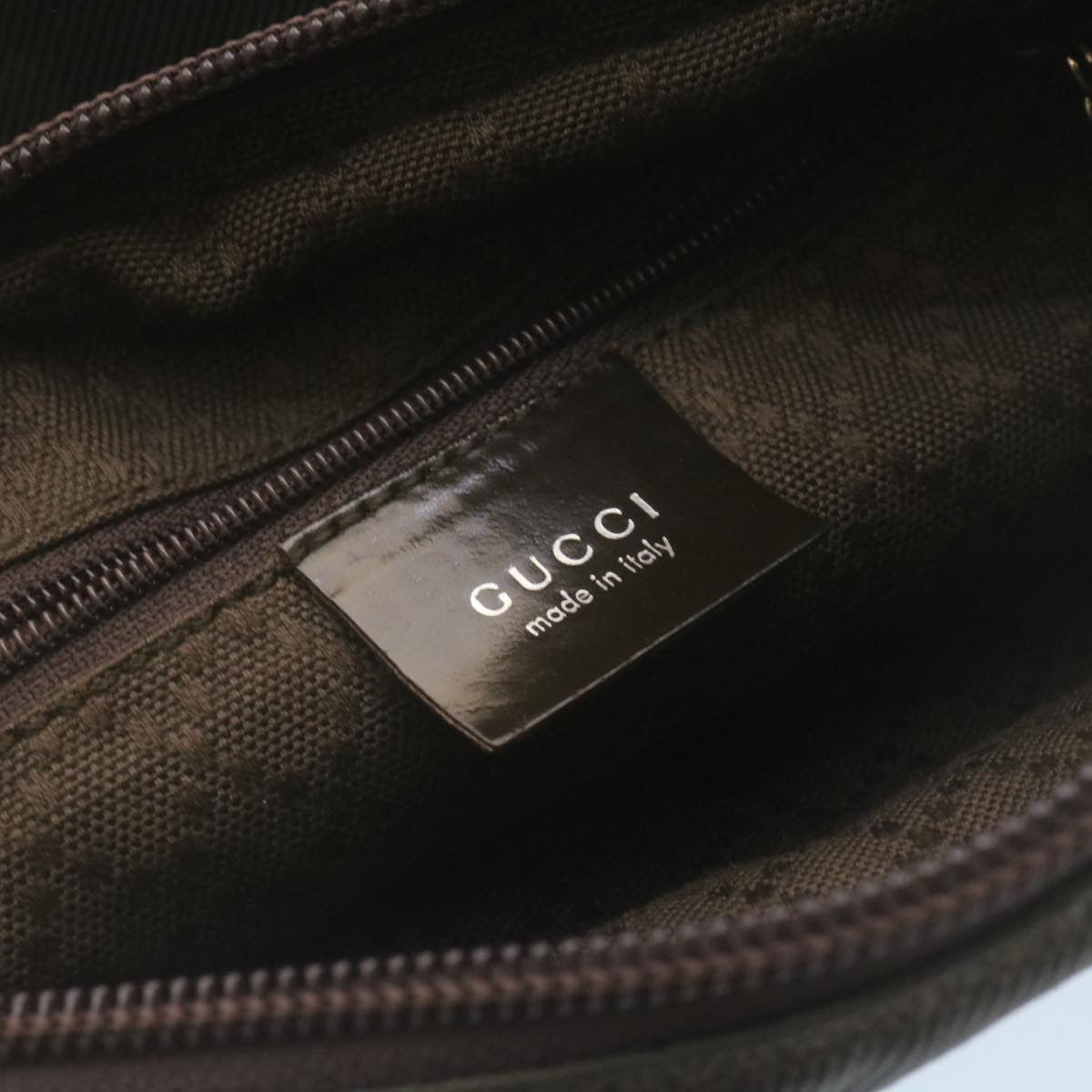 Gucci Bamboo 2Way Shoulder Bag Nylon Dark Brown  ki1593