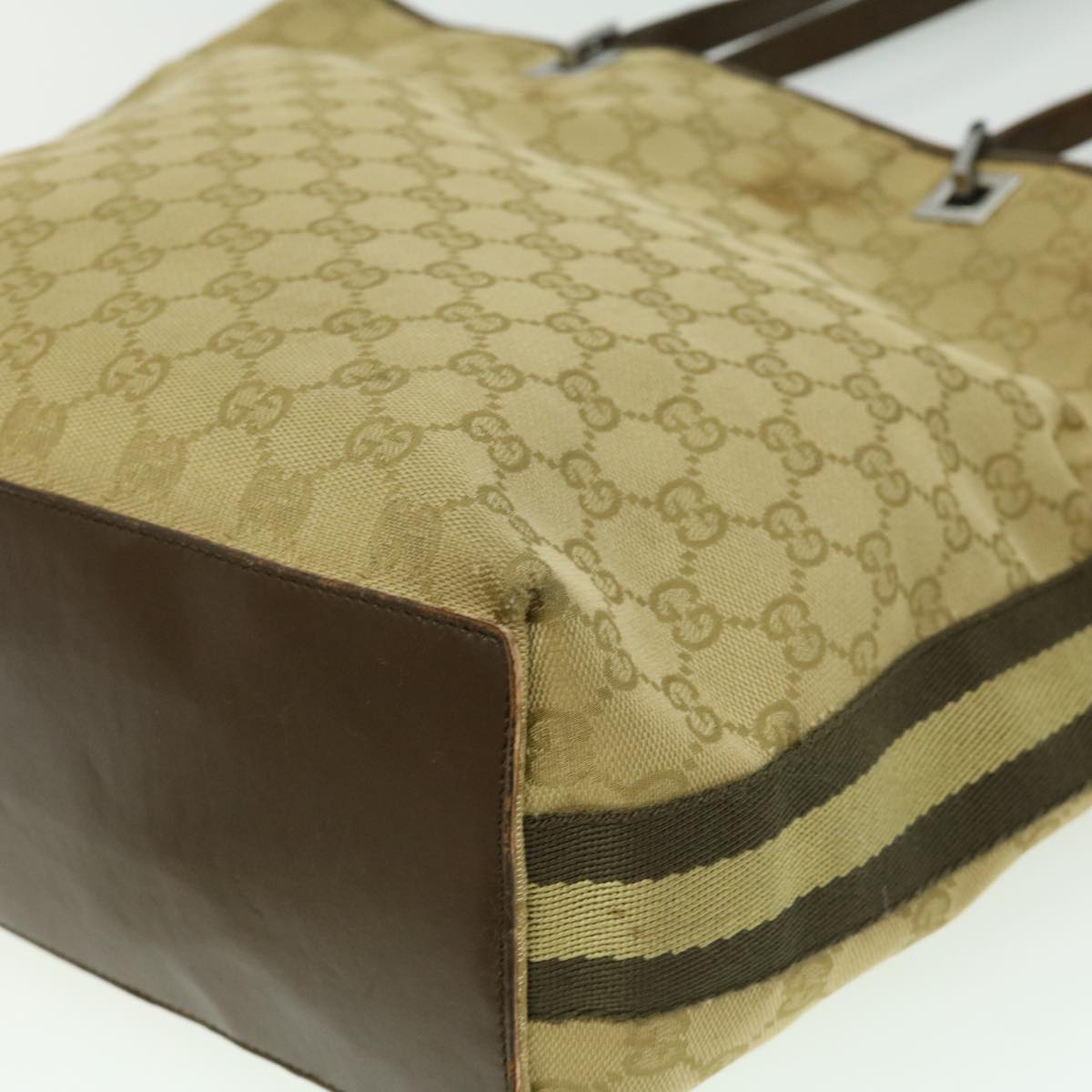 GUCCI GG Canvas Tote Bag Beige  ki2268