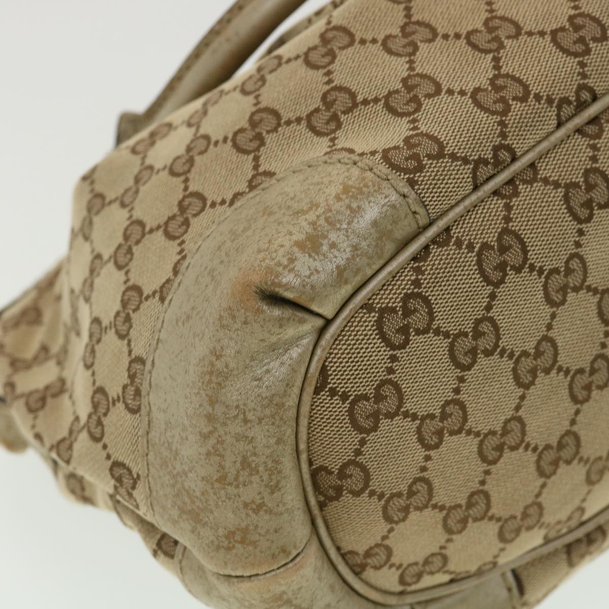 GUCCI GG Canvas Shoulder Bag 2way Beige  ki2405