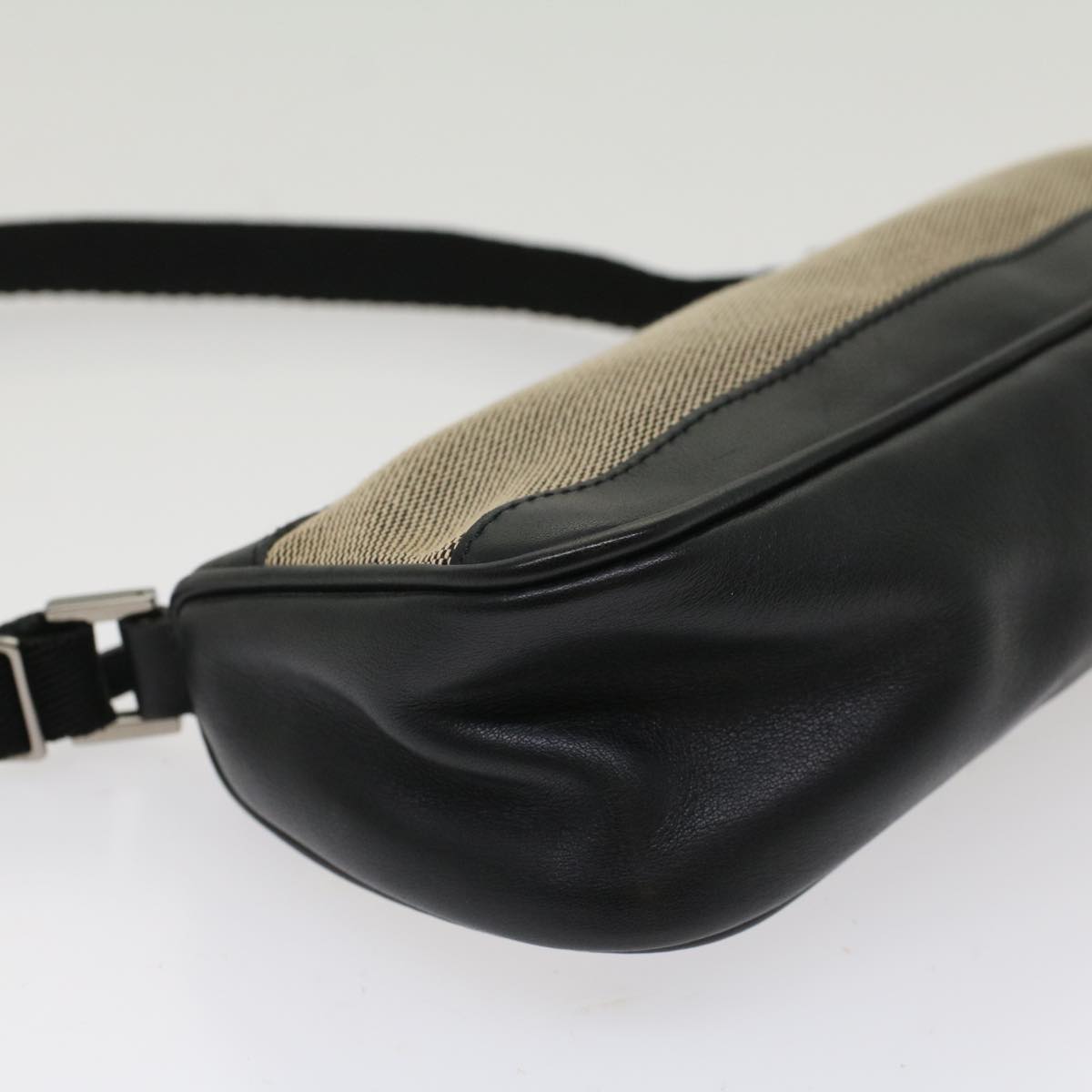 Gucci Accessory Pouch Canvas Leather Black  ki3186