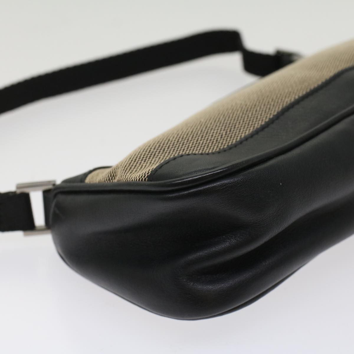Gucci Accessory Pouch Canvas Leather Black  ki3186