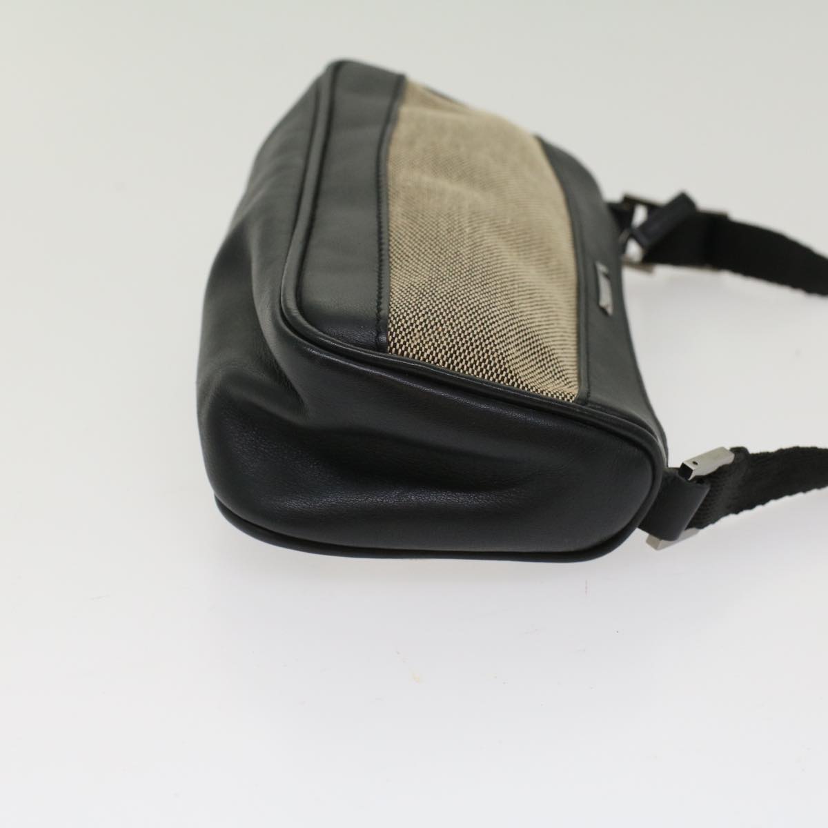 Gucci Accessory Pouch Canvas Leather Black  ki3186