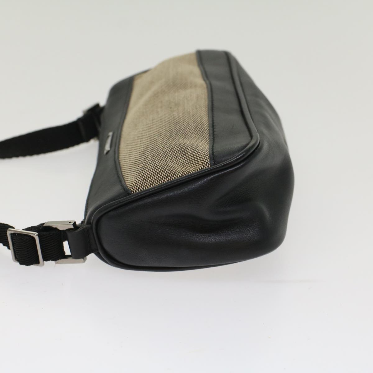 Gucci Accessory Pouch Canvas Leather Black  ki3186