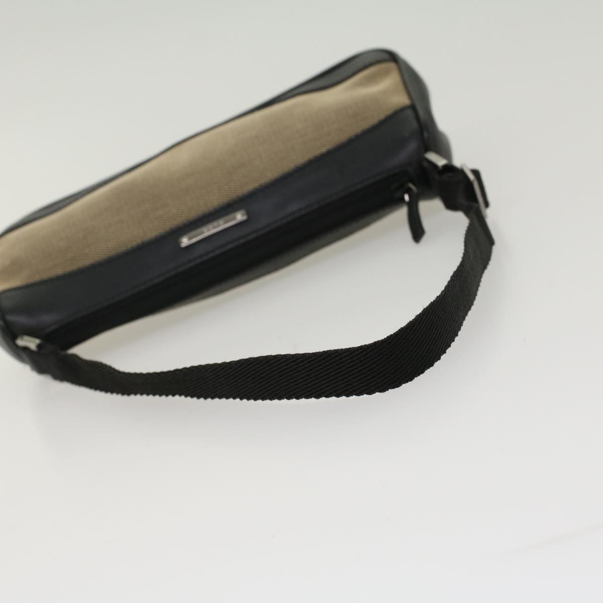 Gucci Accessory Pouch Canvas Leather Black  ki3186
