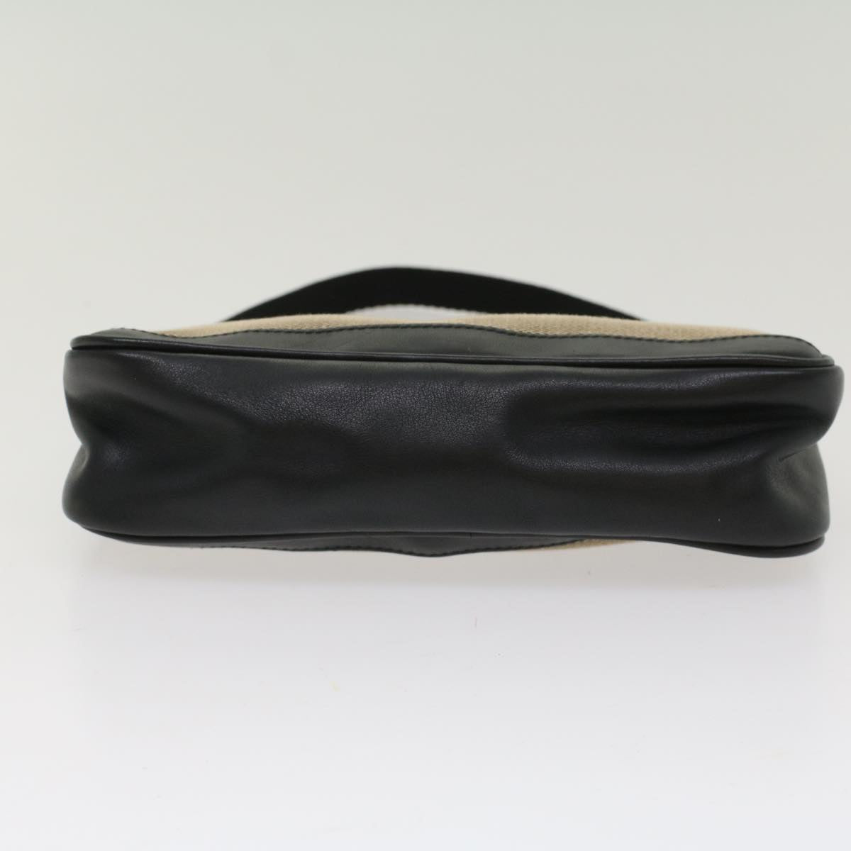 Gucci Accessory Pouch Canvas Leather Black  ki3186