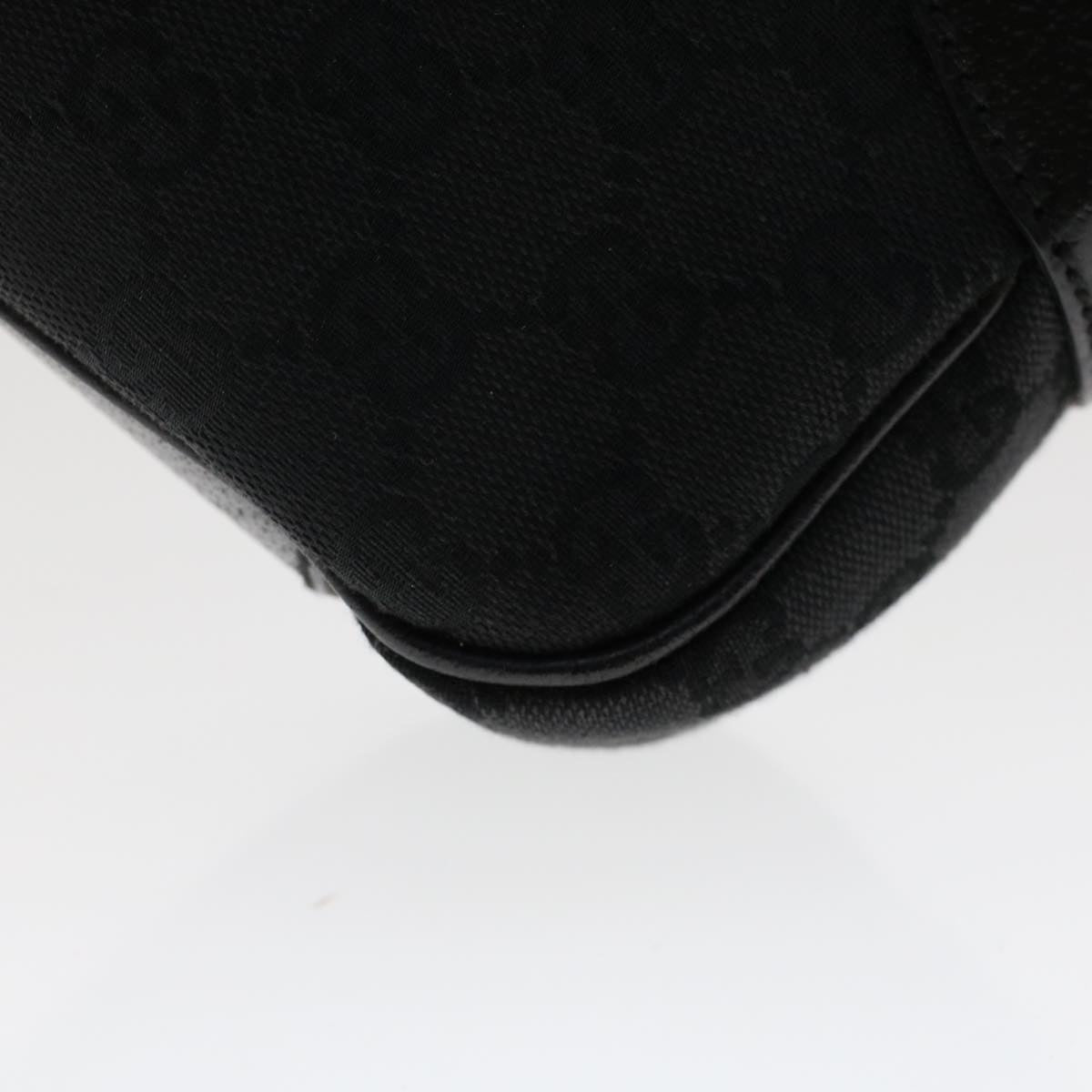 GUCCI GG Canvas Shoulder Bag Black 118012  ki3238