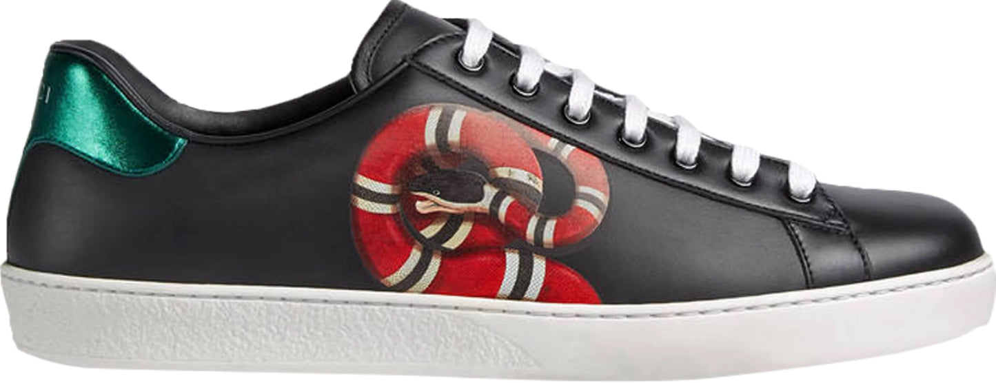 Gucci Kingsnake Ace Sneaker in Black