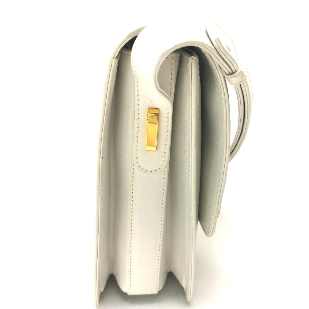GUCCI Shoulder Bag leather white Old Gucci Shoulder Women Used