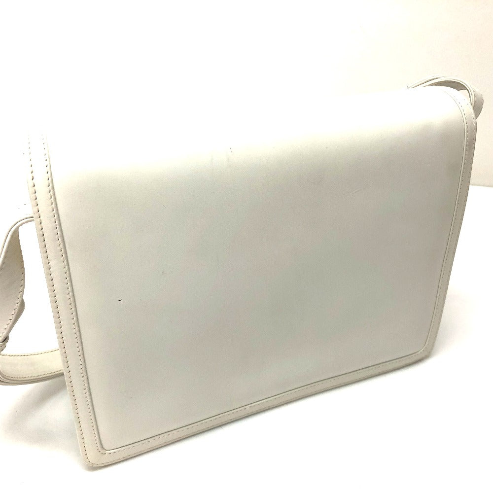 GUCCI Shoulder Bag leather white Old Gucci Shoulder Women Used