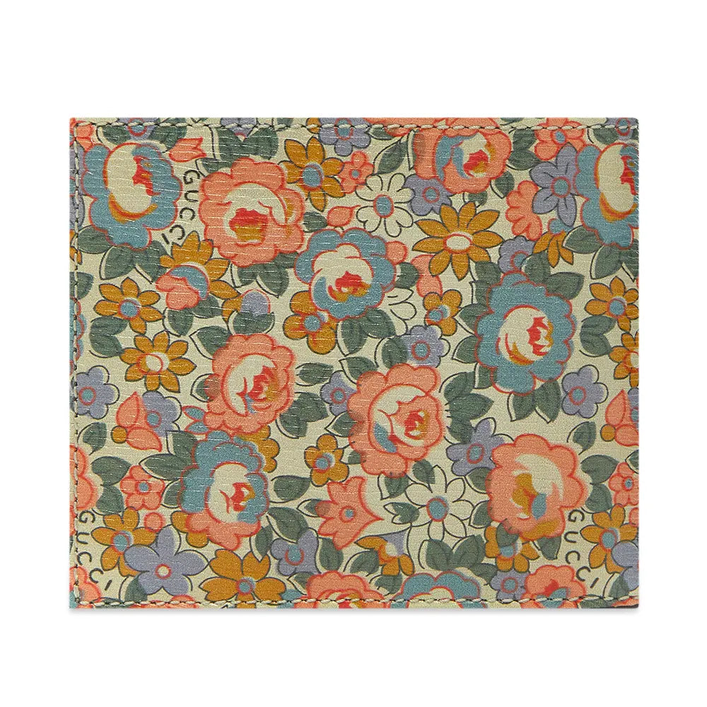 Gucci x Liberty Floral Print Leather Bi-fold Wallet