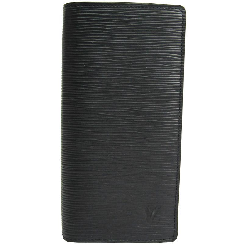 Louis Vuitton Circle signature Brazza Wallet Epi Leather Noir